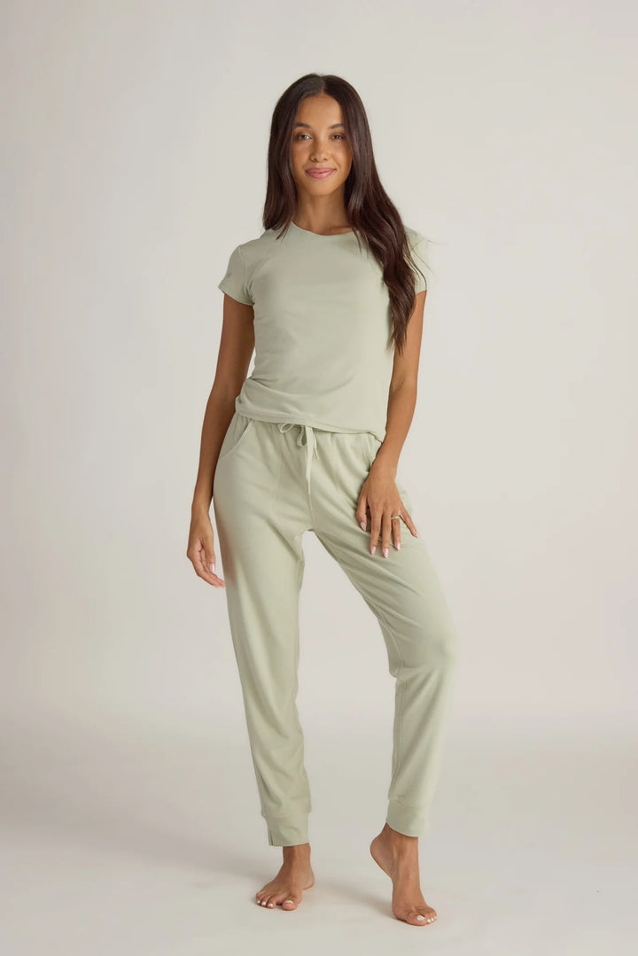Faceplant Dreams Soft Jogger - Sage