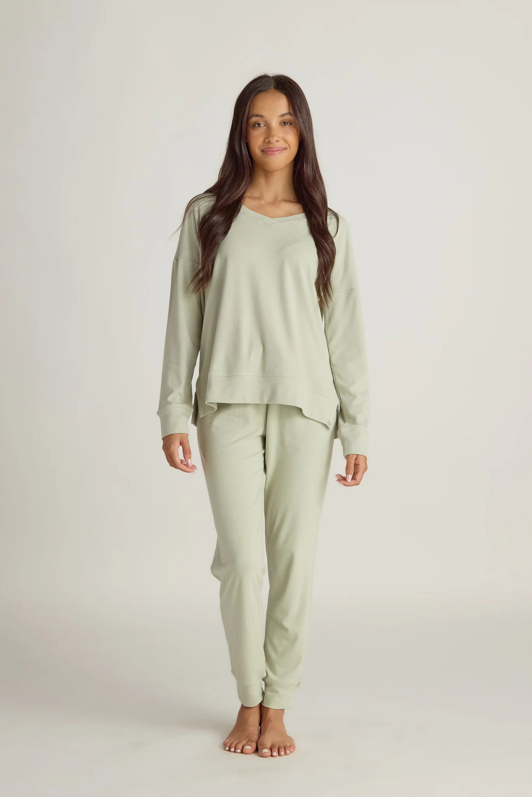 Faceplant Dreams Soft Pullover - Sage