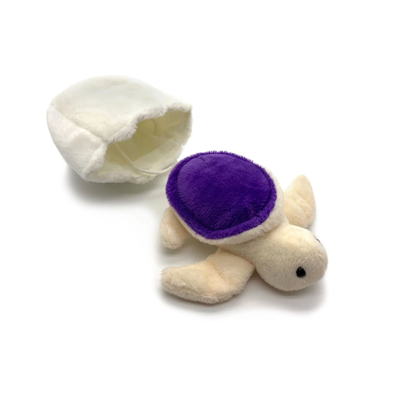 Happy Hatchlings: "Nibbles" Hatchling Turtle Plush Toy (purple)