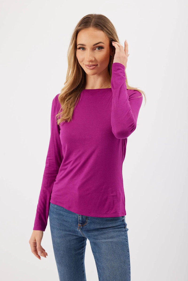 Kylie Paige - Made in the USA - Nadia Top - Magenta