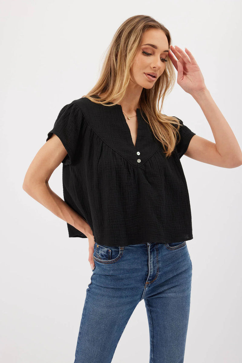 Kylie Paige - Made in the USA - Miller Top - Black