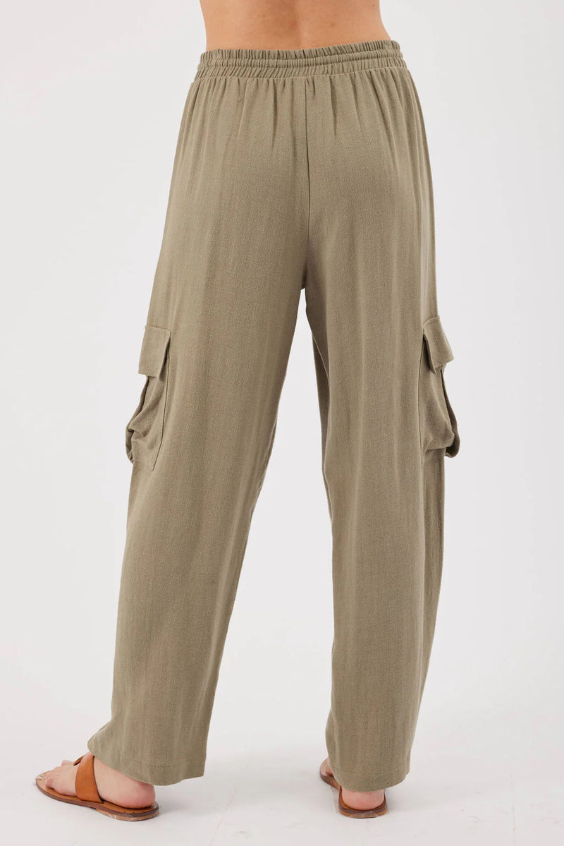 Kylie Paige - Made in the USA - Josie Cargo Pant - Oak