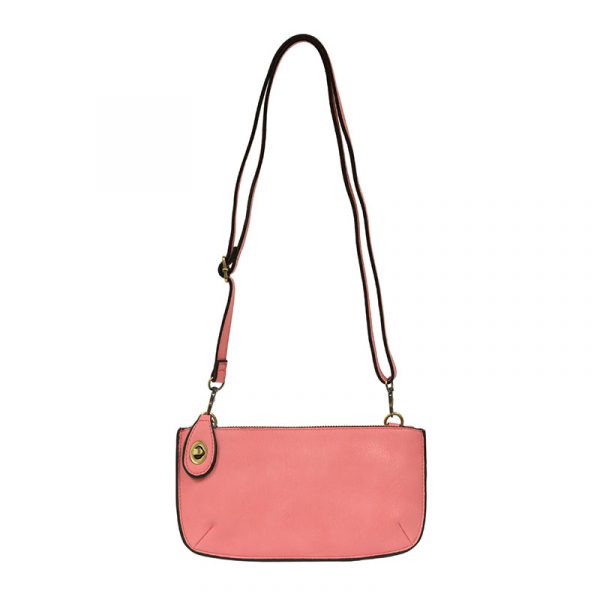 Joy Susan Mini Crossbody Wristlet Clutch - Flamingo Pink