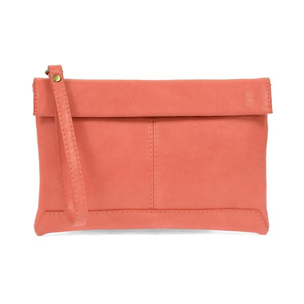 Joy Susan Kiara Foldover Convertible Crossbody -  Bright Coral