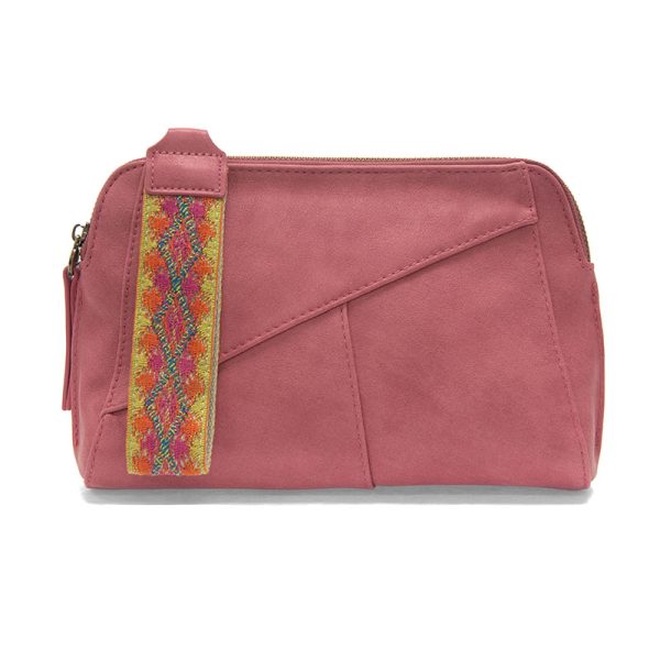 Joy Susan Gigi Crossbody with Woven Wristlet Strap - Pink Punch