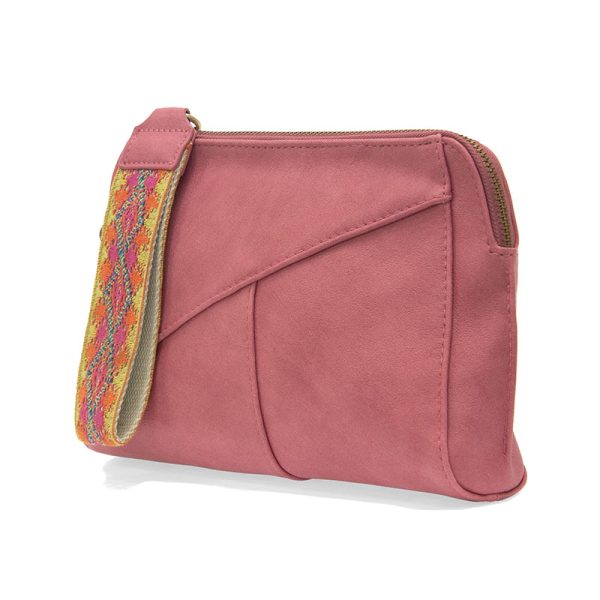 Joy Susan Gigi Crossbody with Woven Wristlet Strap - Pink Punch