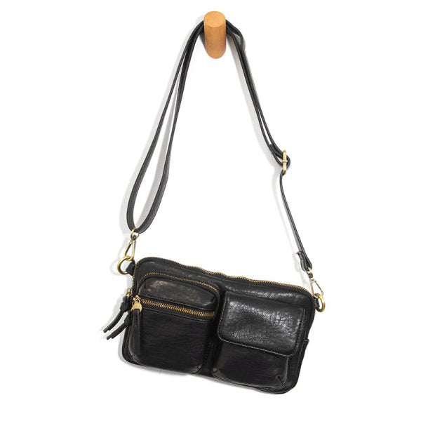 Joy Susan Kendra Cargo Pocket Sling Crossbody - Black