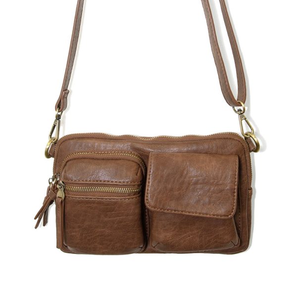 Joy Susan Kendra Cargo Pocket Sling Crossbody - Saddle