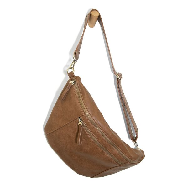 Joy Susan Mel Large Sling Crossbody Bag - Russet Brown