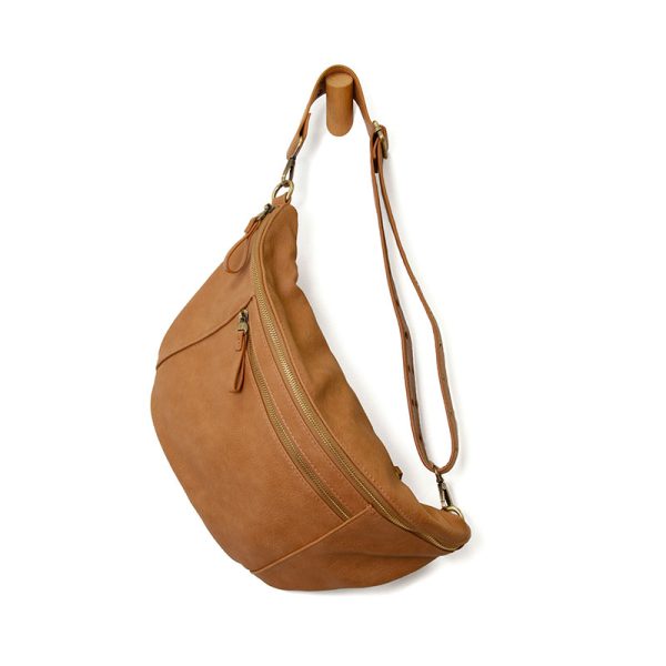 Joy Susan Mel Large Sling Crossbody Bag - Mid Tan