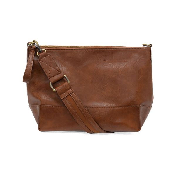 Joy Susan Leen Seamed Crossbody Bag - Pecan