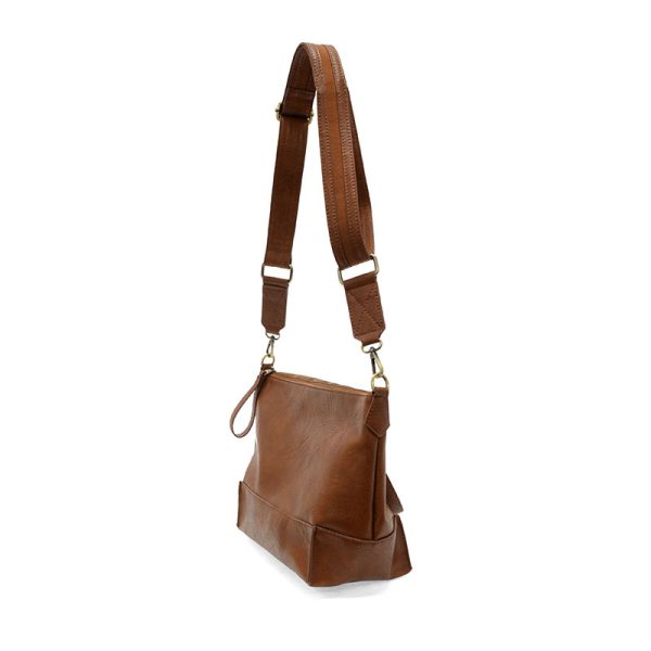 Joy Susan Leen Seamed Crossbody Bag - Pecan