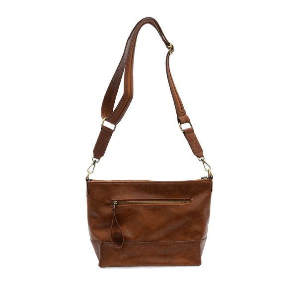 Joy Susan Leen Seamed Crossbody Bag - Pecan