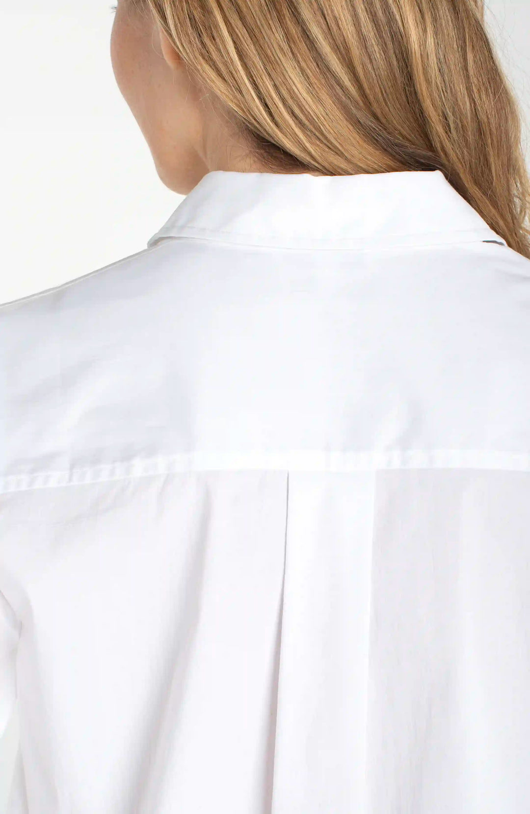 Liverpool Adjustable Sleeve Button Front Woven Top White