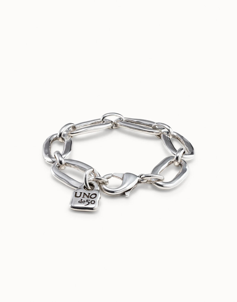 UNOde50 Oval link chain bracelet - Sterling Silver