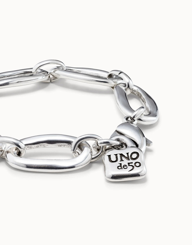 UNOde50 Oval link chain bracelet - Sterling Silver