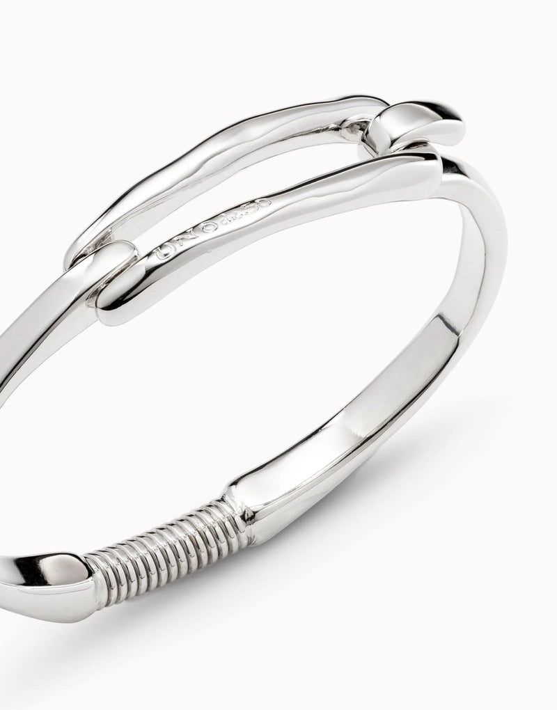 UNOde50 Bangle bracelet with buckle - Sterling Silver