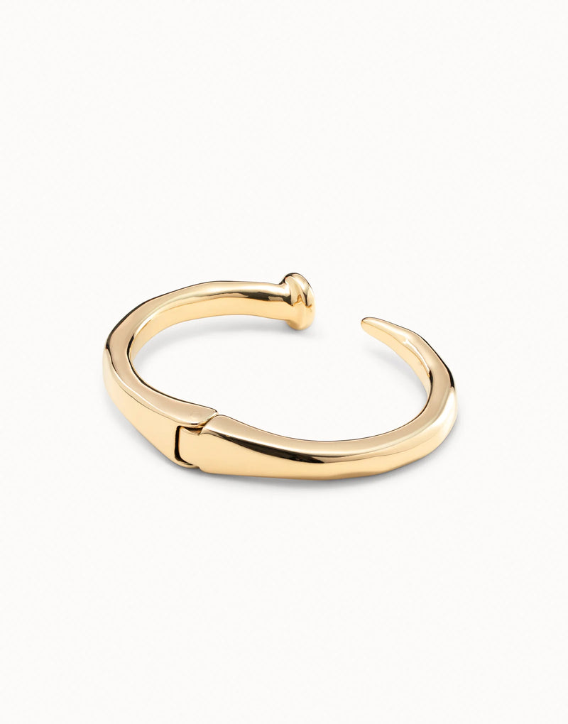 UNOde50 Nail shaped bangle bracelet - Gold
