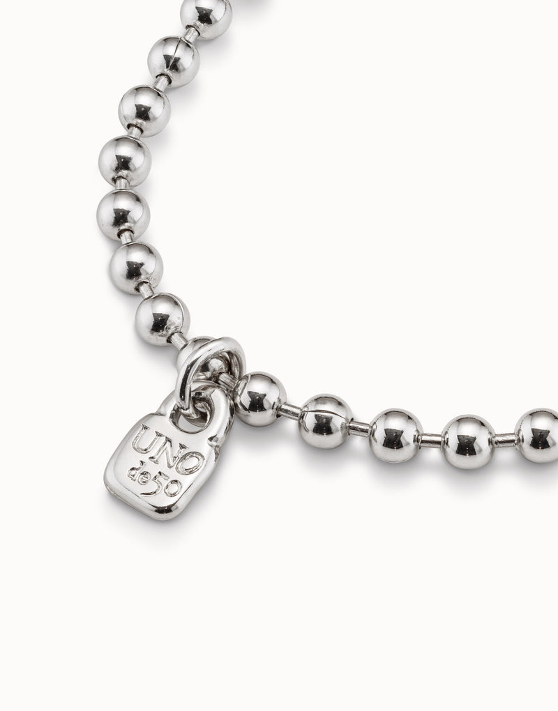 UNOde50 Beaded charm bracelet - Sterling Silver
