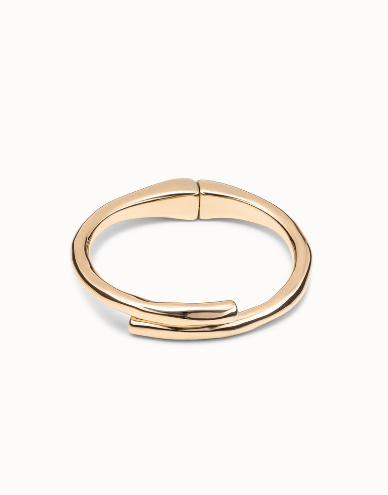 UNOde50 Tubular shaped bangle bracelet - Gold