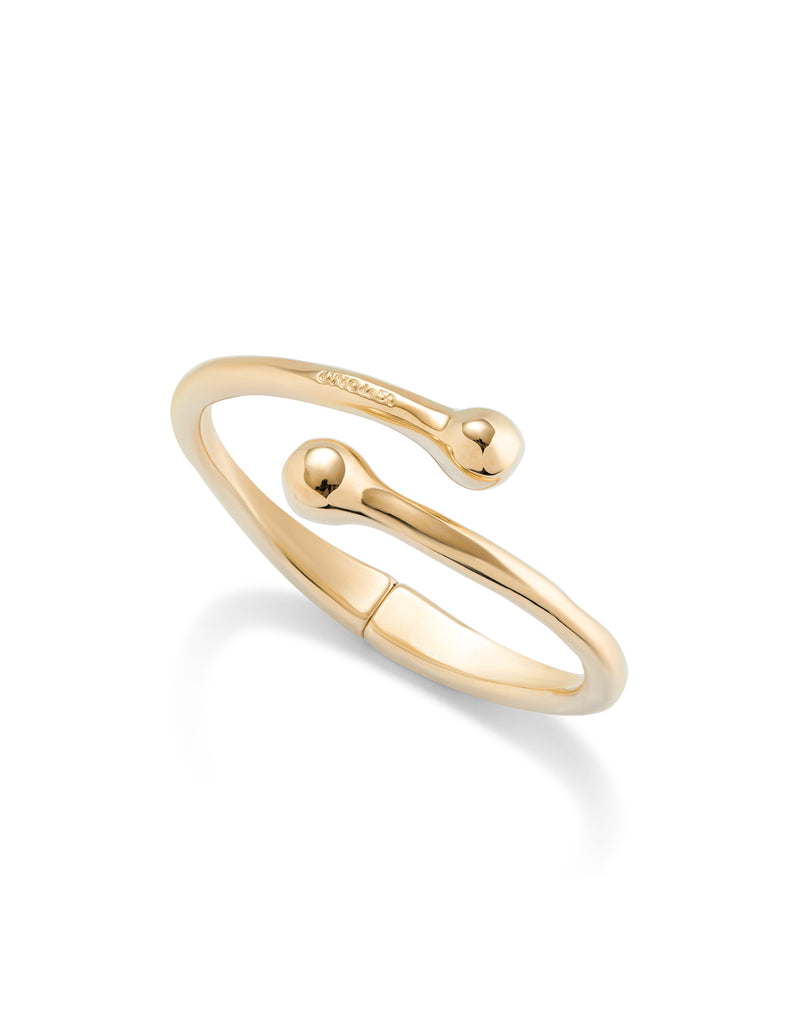 UNOde50 Bangle bracelet with inner spring - Gold