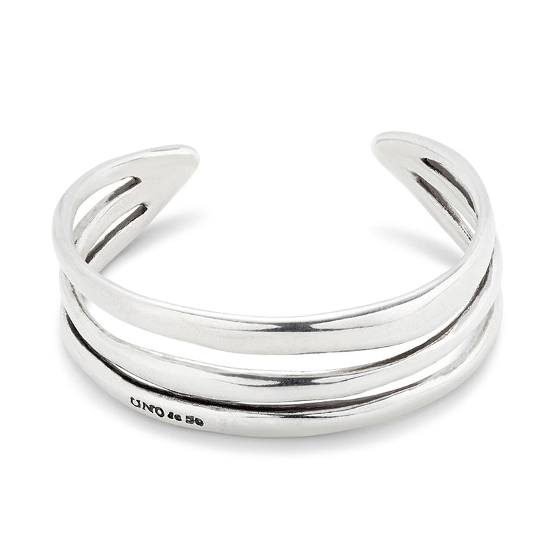 UNOde50 Triple strand cuff bracelet - Sterling Silver