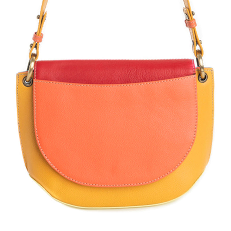 Myra Bag Color Point Half Moon Messenger Bag