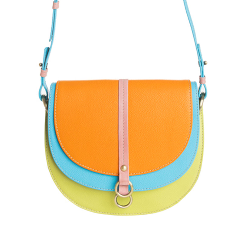 Myra Bag Color Point Half Moon Shoulder Bag