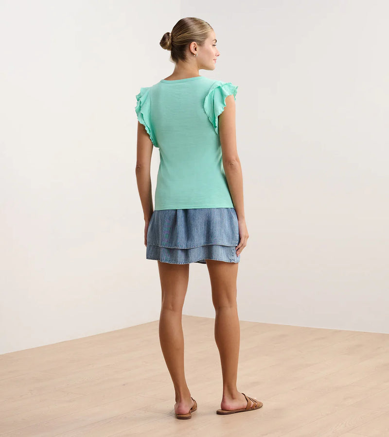 Hatley Layered Sleeve Tank - Beveled Glass