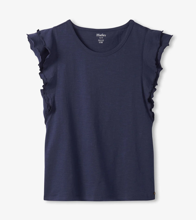 Hatley Layered Sleeve Tank - Patriot Blue