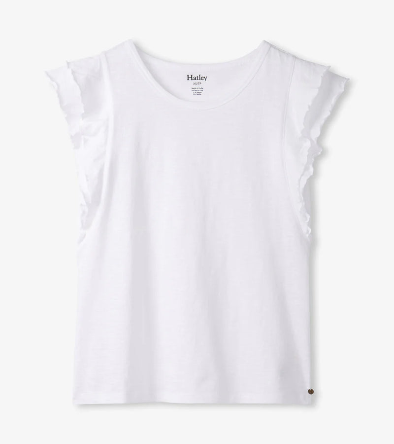 Hatley Layered Sleeve Tank - White