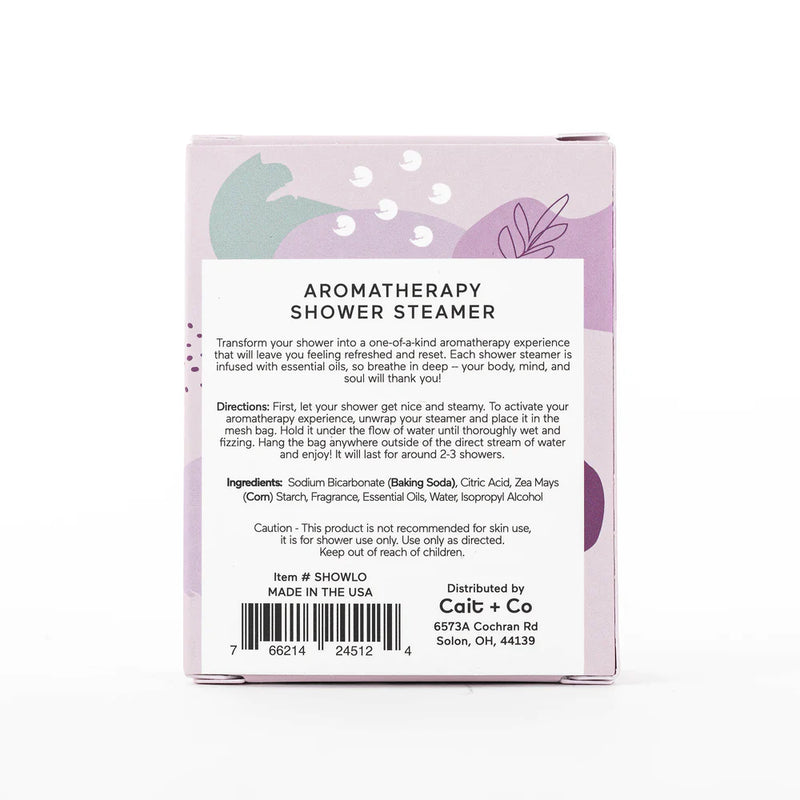 Cait + Co Lavender + Oat Aromatherapy Shower Steamer SHOWLO