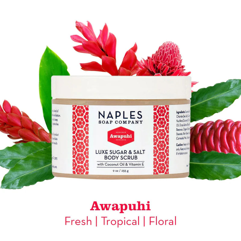Naples Soap Co Awapuhi Luxe Sugar & Salt Body Scrub 9 oz