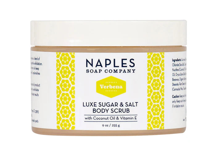 Naples Soap Co Verbena Luxe Sugar & Salt Body Scrub 9 oz
