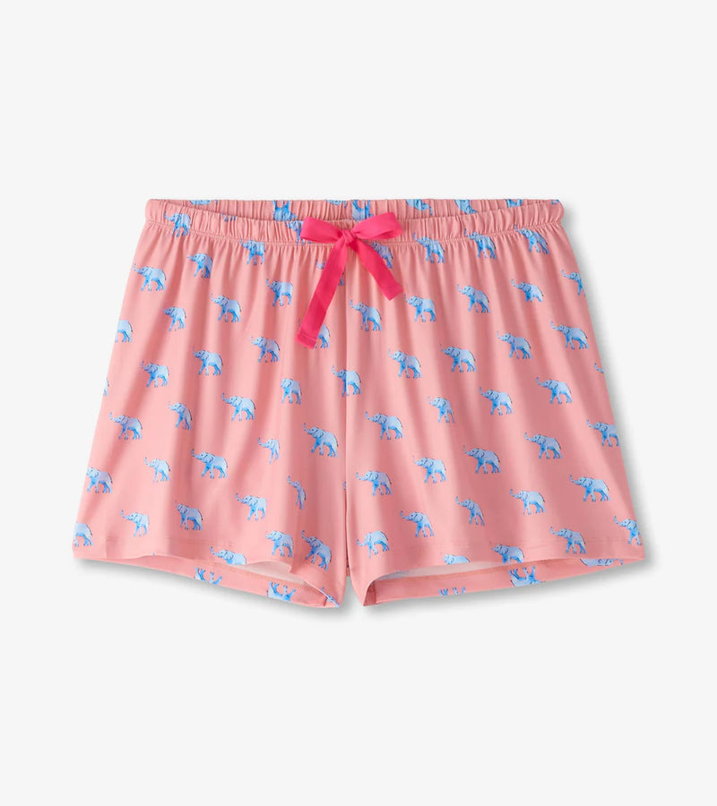Capelton Road Elephantastic Button Down Short PJ Set in a Bag
