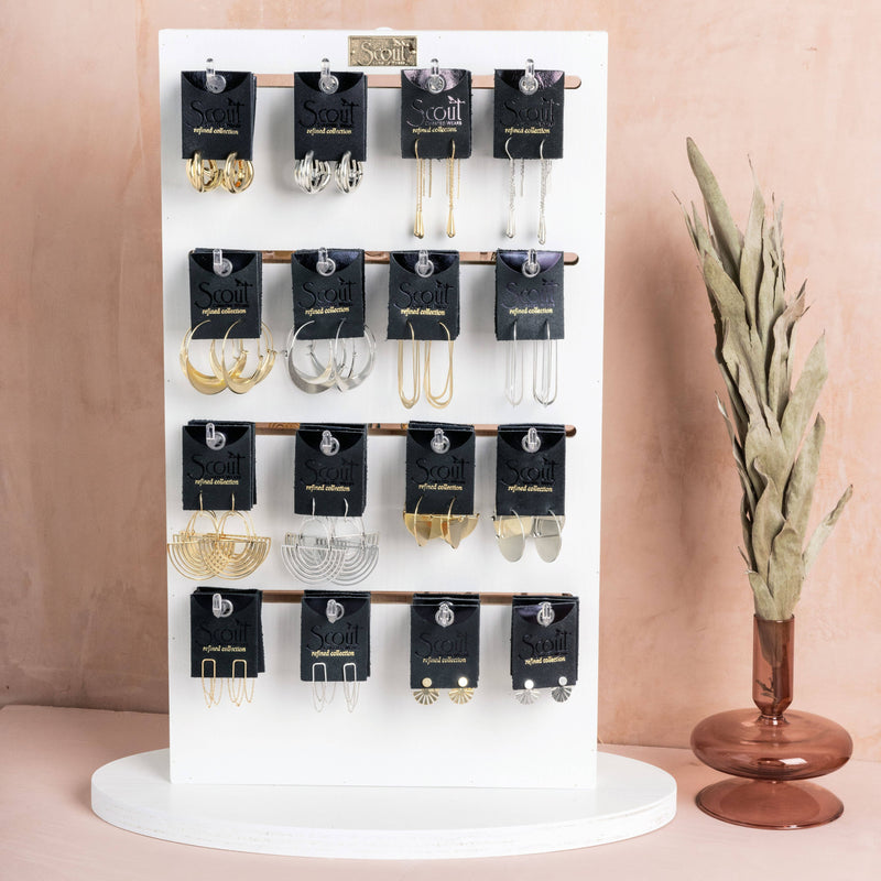 Refined Earring Collection - Teardrop Threader/Gold Vermeil