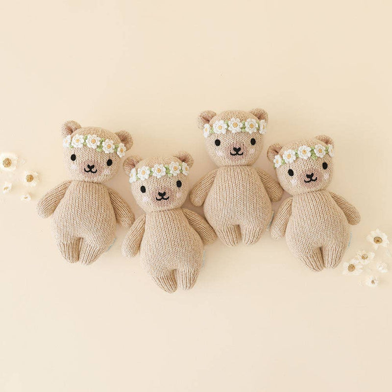 Cuddle+Kind Baby honey bear (ivory floral)