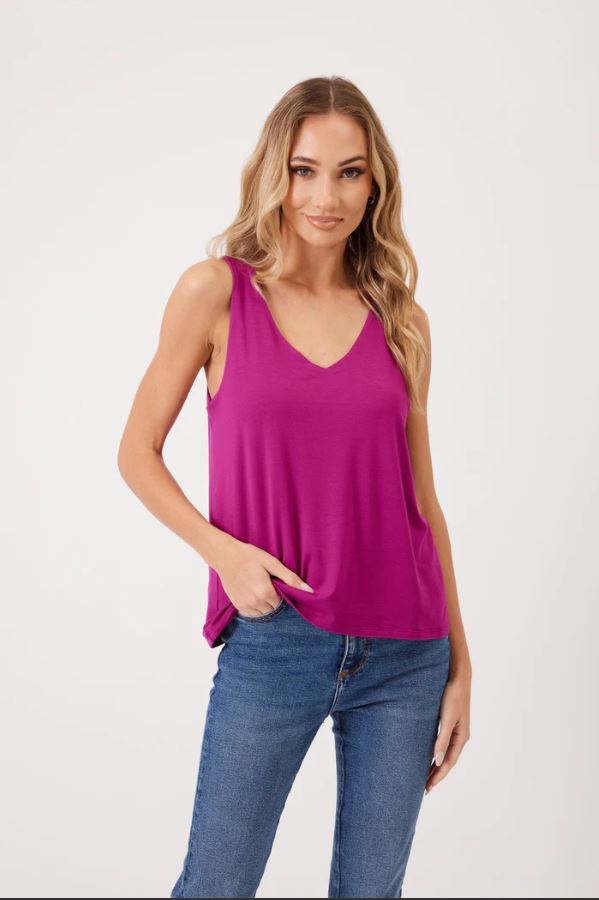 Kylie Paige - Made in the USA - Amaya Tank - Magenta