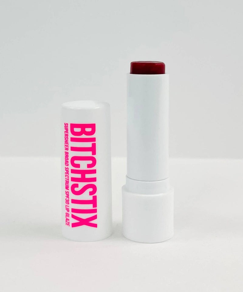 Bitchstix SUPERSHEER LIP GLAZE Wild Cherry - SPF30 Broad Spectrum