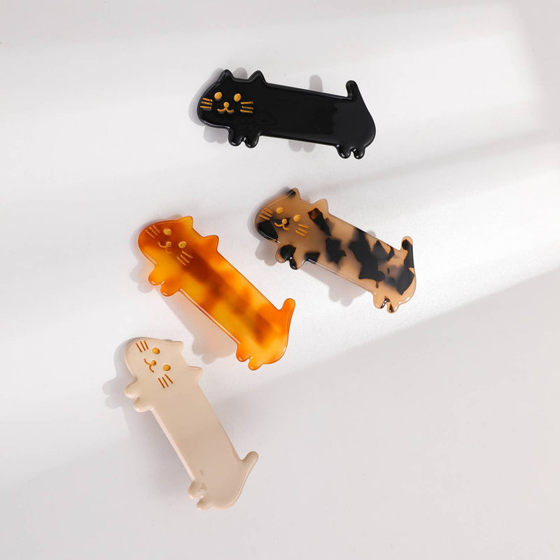 Beau | Small Cat Loaf Barrette Hair Clip (Set of 2)