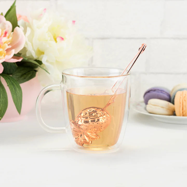 PINKY UP ROSE GOLD PINEAPPLE TEA INFUSER