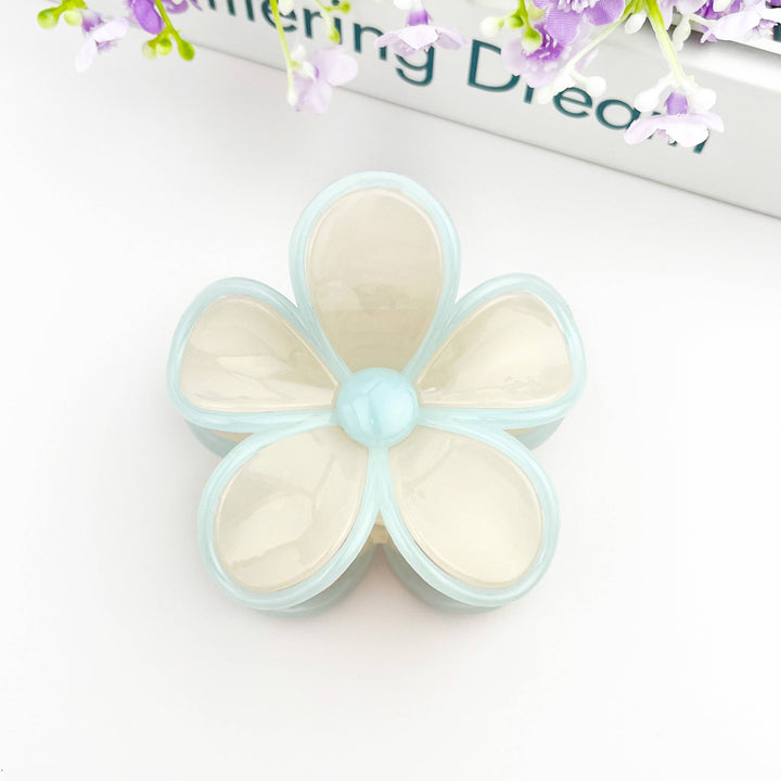 Two-color Plumeria Claw Clip, Seaside Holiday Hair Clip