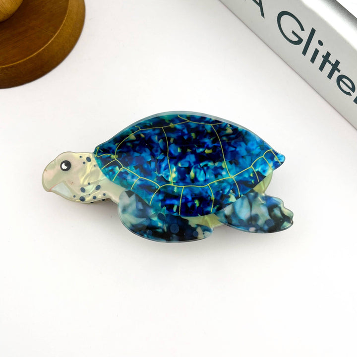 Sea Turtle Hair Claw Clip, Ocean-Inspired Hair
