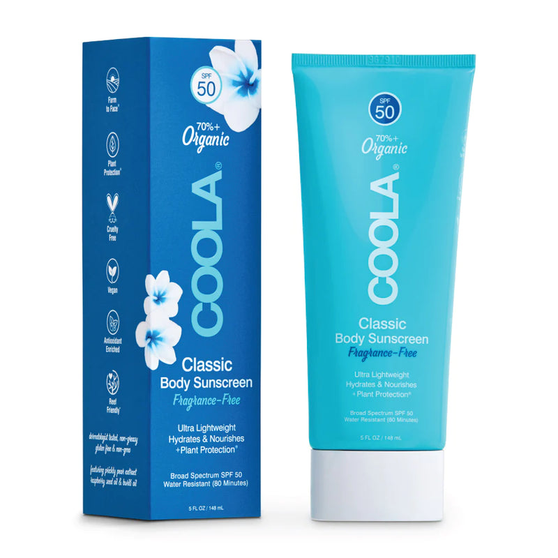 COOLA Classic Body Sunscreen Lotion Fragrance Free SPF50