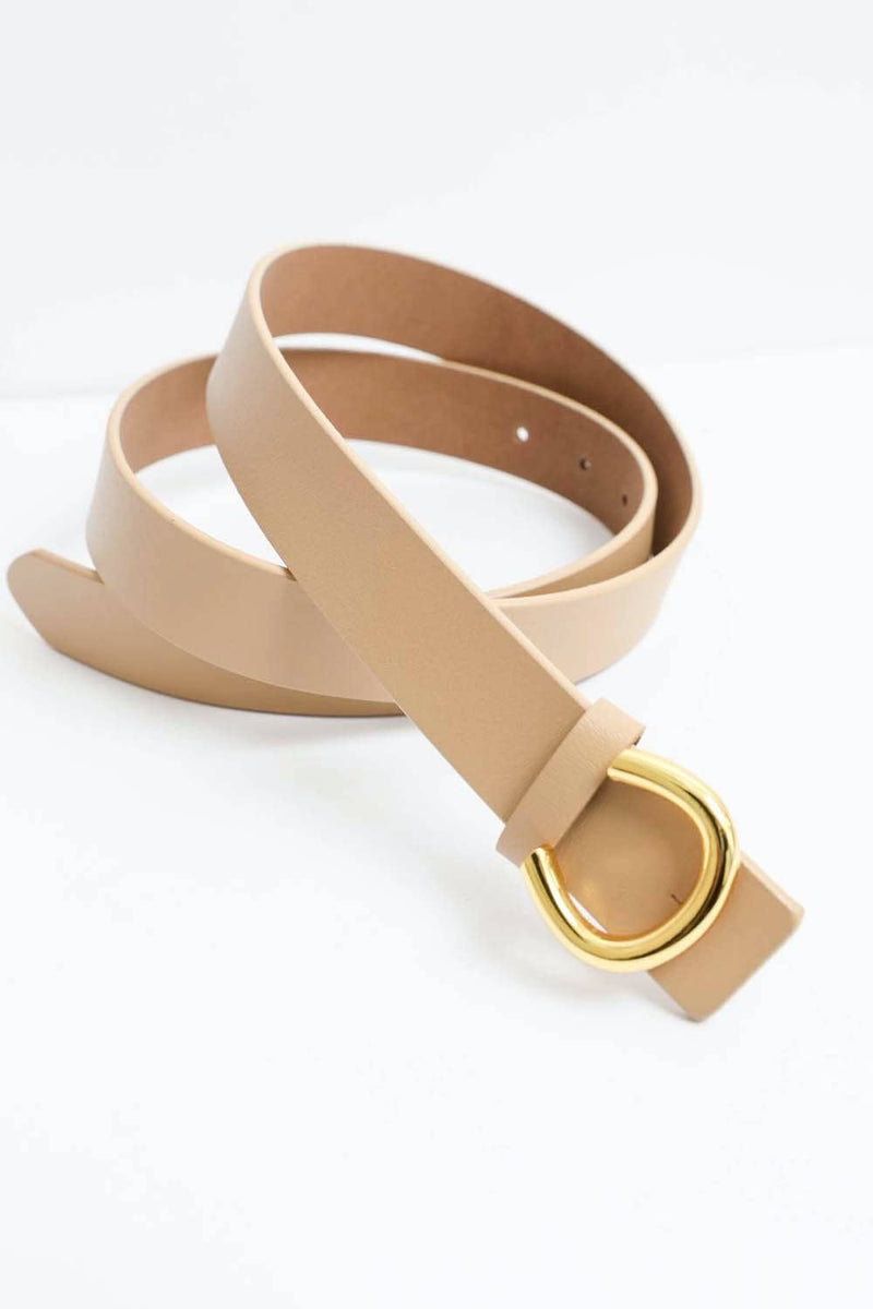 Minimalist Gold Horseshoe Belt -