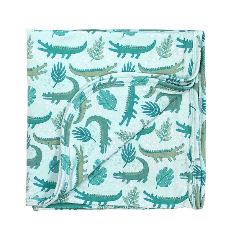 Later Gator Alligator Luxury Bamboo Swaddling Blanket