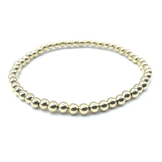 Erin Gray - 4mm 14k Gold Filled Karma waterproof bracelet 7"