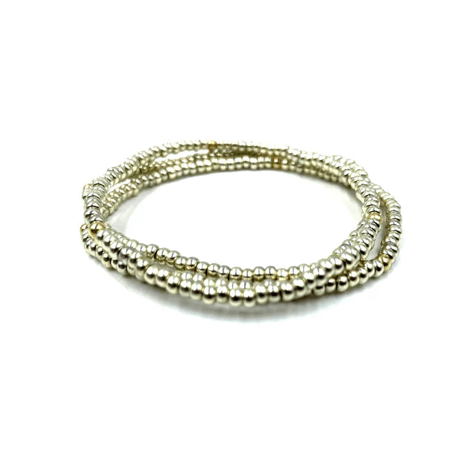 Erin Gray - OG Classic Bracelet Stack in Platinum + Gold Filled