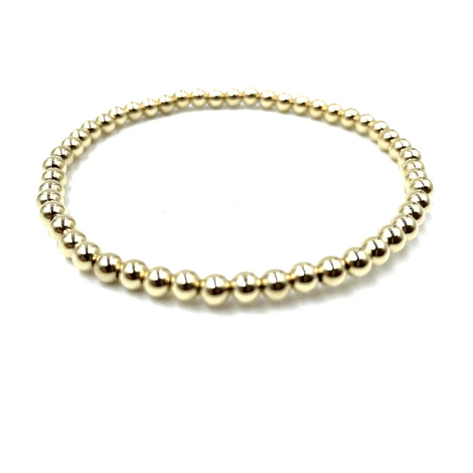 Erin Gray - 4mm 14k Gold Filled Karma waterproof bracelet 7"