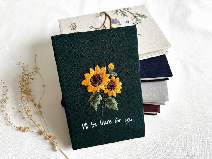 Handmade Journal with Cute Embroidery &amp; Inspirational Quote, Collection Rory ✅